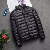 Men Down Jacket Autumn Boys Down Coat Light Down Jackets Men Warm Outerwear S M L XL XXL 3XL 4XL 5XL 6XL 7XL