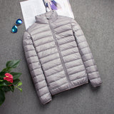Men Down Jacket Autumn Boys Down Coat Light Down Jackets Men Warm Outerwear S M L XL XXL 3XL 4XL 5XL 6XL 7XL
