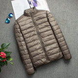 Men Down Jacket Autumn Boys Down Coat Light Down Jackets Men Warm Outerwear S M L XL XXL 3XL 4XL 5XL 6XL 7XL