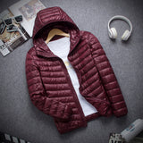 Men Down Jacket Autumn Boys Down Coat Light Down Jackets Men Warm Outerwear S M L XL XXL 3XL 4XL 5XL 6XL 7XL