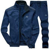 Tracksuits Men 's Polyester Sweatshirt Sporting Fleece Gyms Spring Jacket Pants Casual Track Suit Sportswear Fitness