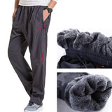 Gradnwish Plus Size 4XL 5XL 6XL Heavyweight Pants Men  Winter Mens Fleece Pants Large Size Warm Thick Pants Men Active,PA782