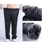 Gradnwish Plus Size 4XL 5XL 6XL Heavyweight Pants Men  Winter Mens Fleece Pants Large Size Warm Thick Pants Men Active,PA782