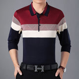 2019 designer brand long sleeve slim fit polo shirt men casual jersey striped mens polos vintage luxury quality tee shirt 56812