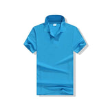 2019 new Summer Polo Shirt men Casual Short Sleeve Solid color Polos Hombre Shirts male cotton high quality Polo Shirt top tees